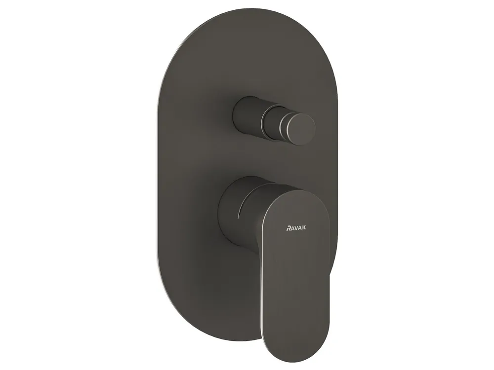 EL 061.20GB.O2 podomítková baterie 2-cestná s tělesem, Graphite Brushed (X070335) Nieuw