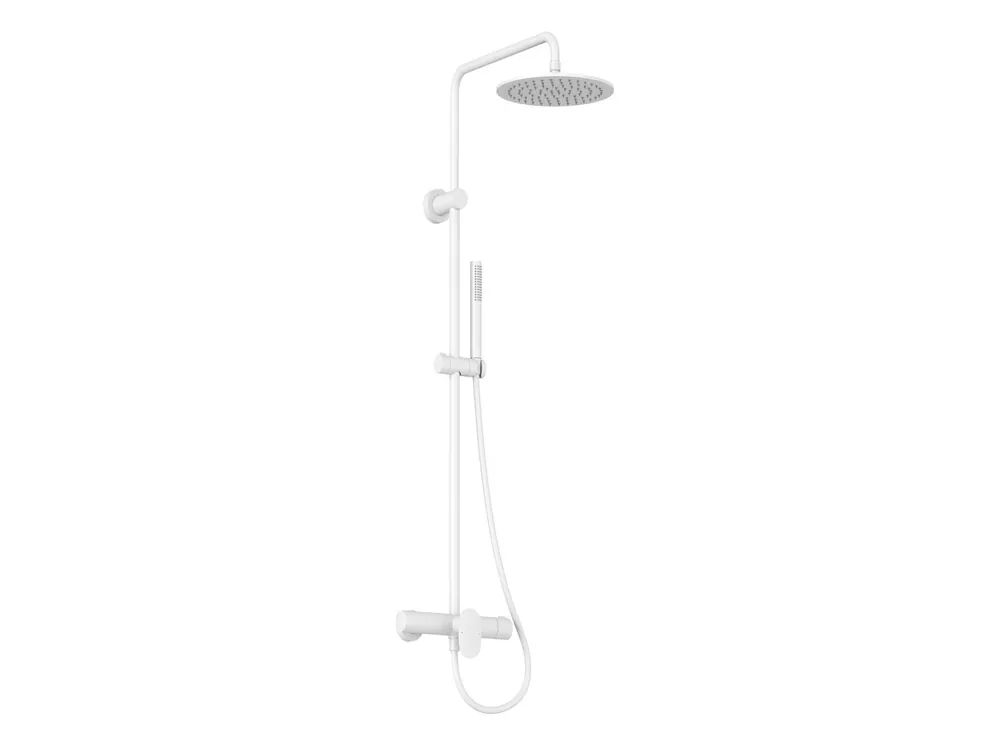 SG 098.10WHM Sprchový sloup netermostatický, posuvný, se sprchovým setem, bílá matná (X070581) Speciale Aanbieding