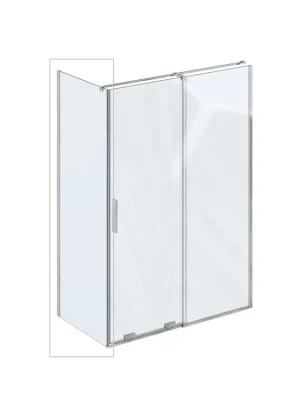 Cenový Hit ROPS 80 pevná stěna, rám lesk/sklo transparent (X90V40C00Z1)