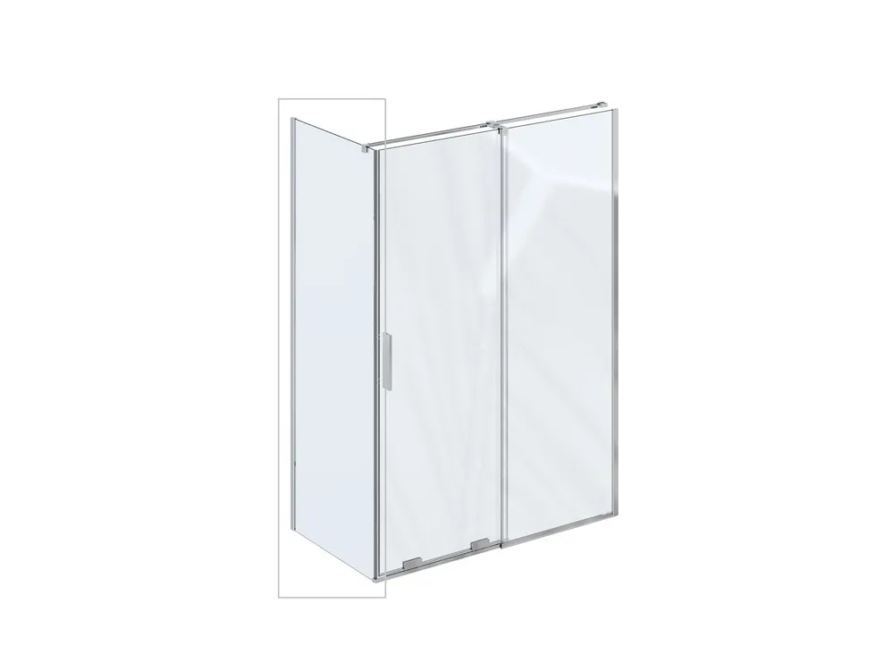 Cenový Hit ROPS 80 pevná stěna, rám lesk/sklo transparent (X90V40C00Z1)