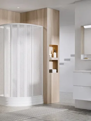 ASBKP6 90x90 sprchový box čtvrtkruhový, rám bílý/sklo trasparent (80677112Z1) Odeslání Ihned