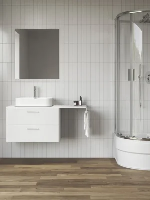 Vysoce Kvalitní NBLCP4 Sabina 80x80 čtvrtkruhový kout posuvný, rám lesklý/sklo transparent (3BM40C40Z1)