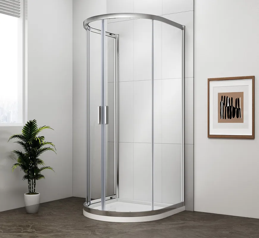 Easy půlkruhová sprchová zástěna 1000x1000mm, čiré sklo (EL4715) Alleen Vandaag