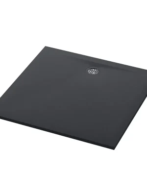 Air antracitově šedá - čtvercová sprchová vanička 100x100, Mineralite (W37Q10017) Direct Verzonden