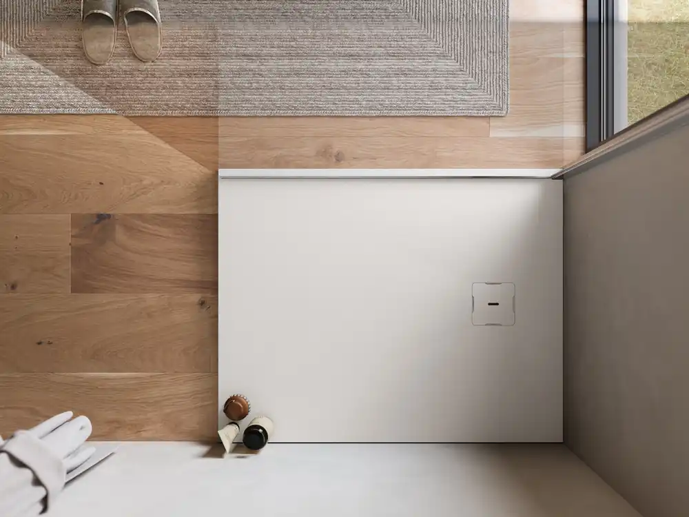 Vysoce Kvalitní Calce bílá - obdélníková sprchová vanička 230x100, Mineralite (W31AS23010009)