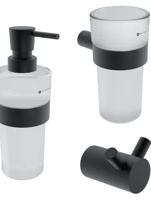 Bormo - sada k WC, nádobky skleněné (BRC set-31W-T-90) Populair