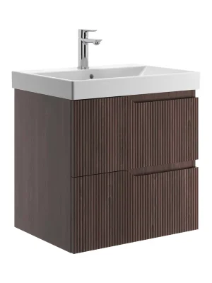 Cubito Style - skříňka pod umyvadlo 56,5 cm, 2 zásuvky, tmavý ořech (H40J4404023561) Favoriet