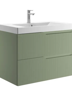 Cubito Style - skříňka pod umyvadlo 81,5 cm, 2 zásuvky, zelená mint (H40J4424023541) Uitverkoop