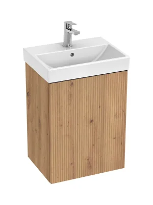 Cubito Style - skříňka pod umyvadlo 45 cm, 1 dvířka, dekor dřevo (H40J4451023551) Betaalbaar