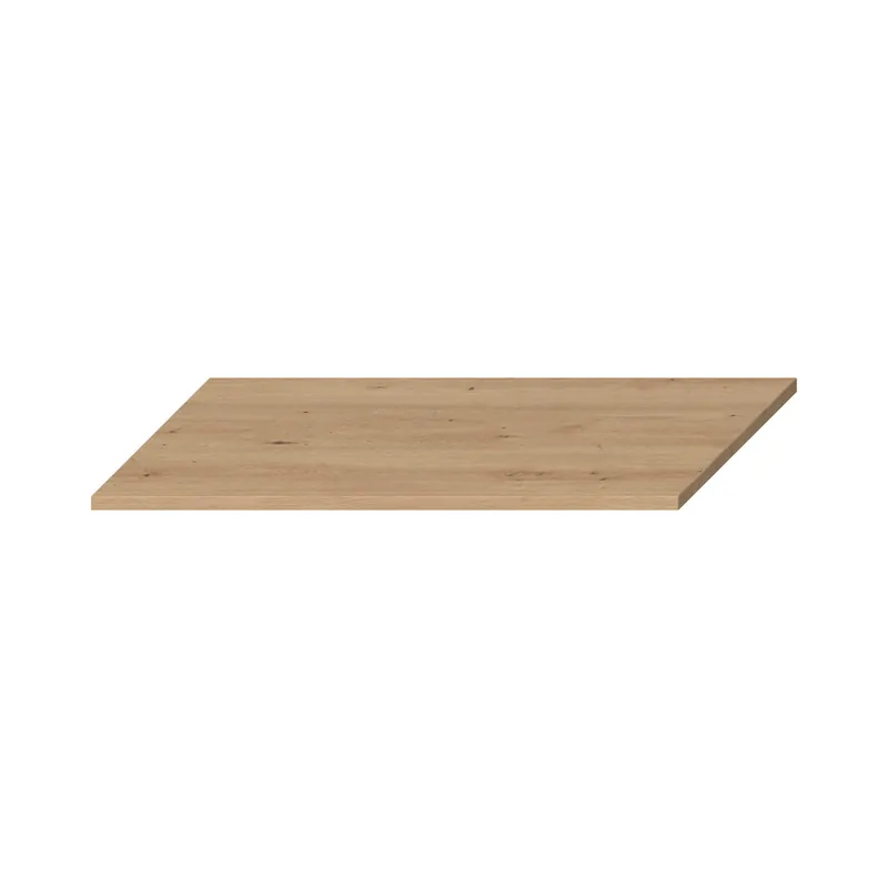 Veilige Betaling Cubito Style - vrchní deska skříňky pod umyvadlovou mísu 600 mm, bez otvoru pro sifon, dekor dřevo (H46J4412203551)