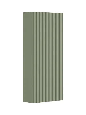 Cubito Style - střední mělká skříňka, 1 dveře levé/pravé, 2 skleněné police, zelená mint (H43J4441303541) Premium