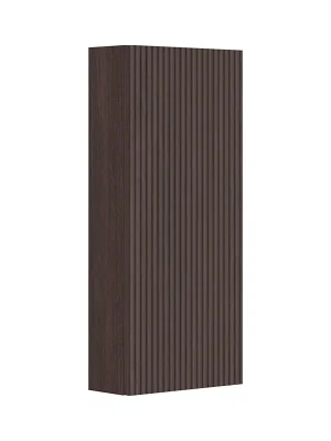 Cubito Style - střední mělká skříňka, 1 dveře levé/pravé, 2 skleněné police, tmavý ořech (H43J4441303561) Hete Deal