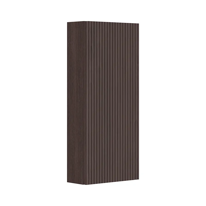 Cubito Style - střední mělká skříňka, 1 dveře levé/pravé, 2 skleněné police, tmavý ořech (H43J4441303561) Hete Deal