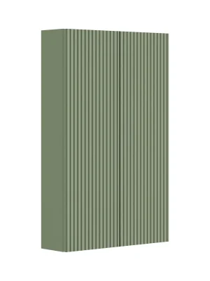 Cubito Style - střední mělká skříňka, 2 dveře, 2 skleněné police, zelená mint (H43J4442003541) Koop Online