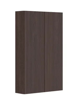 Cubito Style - střední mělká skříňka, 2 dveře, 2 skleněné police, tmavý ořech (H43J4442003561) Beperkt Aanbod