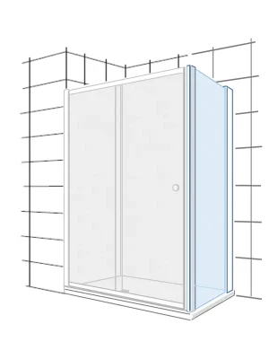 Veilige Betaling Ponta LF-C - pevný segment 700 mm pro kombinaci s L2-E, transparentní sklo (H2975110026681)
