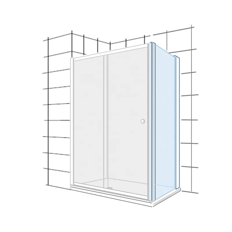 Veilige Betaling Ponta LF-C - pevný segment 700 mm pro kombinaci s L2-E, transparentní sklo (H2975110026681)