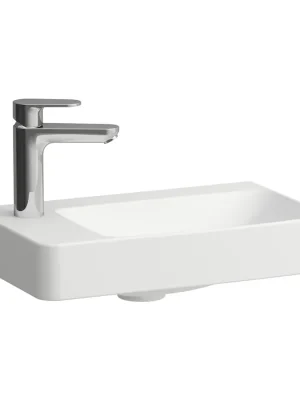 Aanbieding Laufen Pro X - umývátko levé 48x28, otvor pro baterii, bez přepadu (H8158650001131)