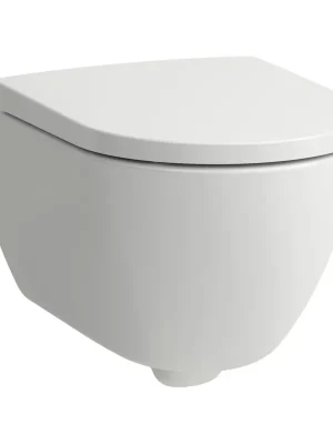 Weekendaanbieding Laufen Pro X - závěsné WC Combi Pack, rimless, hluboké splachování, včetně sedátka s poklopem se zpomalovacím sklápěcím systémem, bílá matná (H8668607570001)
