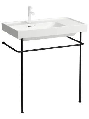 Actieprijs Lani - držák na ručník 800 x 420 pro umyvadla Kartell Meda, Lua, Laufen Pro S a X, černá matná (H3869644500001)