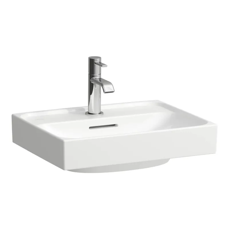 Hoge Kwaliteit Meda - umývátko 45x35, otvor pro baterii, bílá mat (H8151117571041)