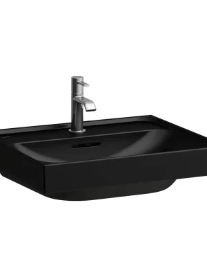 Zlevněný Meda - umyvadlo 55x46, otvor pro baterii, černá matná (H8101127161041)