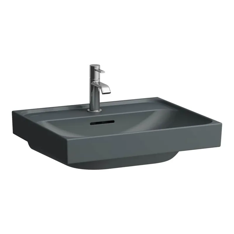 Meda - umyvadlo 55x46, otvor pro baterii, grafit matná (H8101127581041) Express Levering