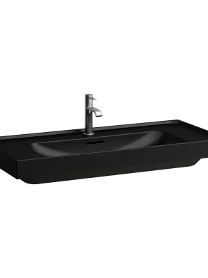 Actieprijs Meda - umyvadlo 100x46, otvor pro baterii, černá matná (H8101197161041)