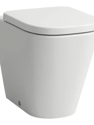 Actieprijs Meda - stojící klozet, Silent flush, rimless, hluboké splachování, vodorovný/svislý odpad Vario, bez sedátka, bílá matná (H8231117570001)