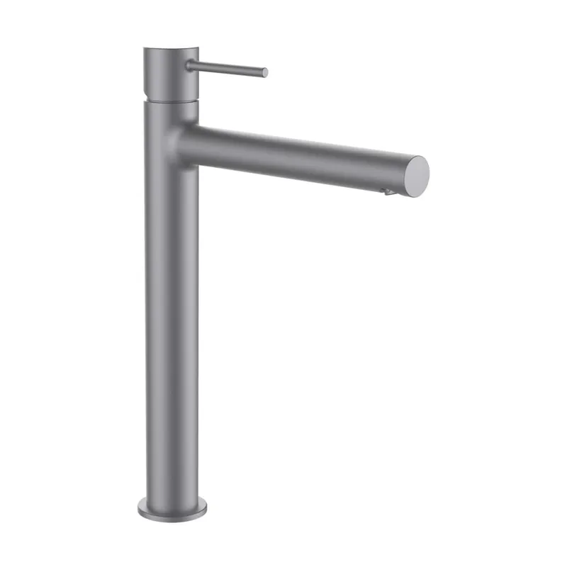 Twinplus Slim - umyvadlová stojánková páková baterie pro umyvadlové mísy s výtokem 18 cm, výška 24 cm, bez automatické výpusti, inox kartáčovaná ocel (HF505419423000) Aanbieding