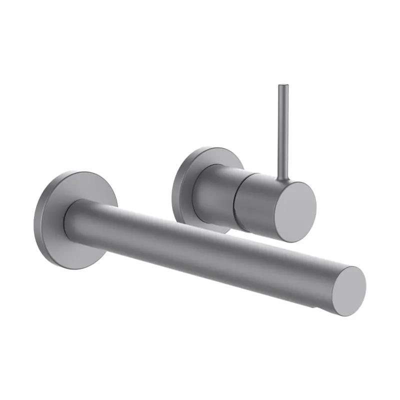 Koop Vandaag Twinplus Slim - umyvadlová podomítková páková baterie, výtok 19,5 cm, inox kartáčovaná ocel (HF505470423000)