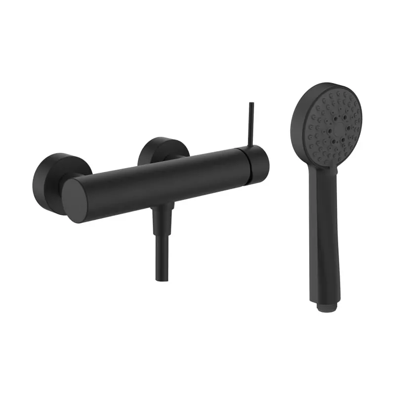 Twinplus Slim - sprchová nástěnná baterie, s příslušenstvím, černá matná (HF505450428600) Beperkte Voorraad