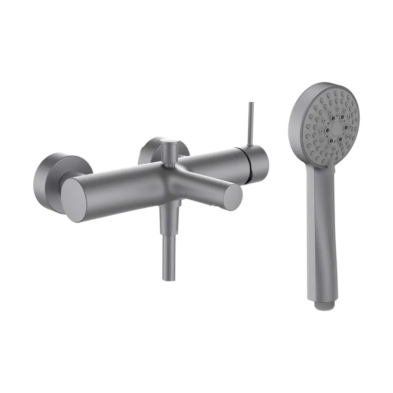 Twinplus Slim - vanová nástěnná baterie, s příslušenstvím, inox kartáčovaná ocel (HF505460423600) Actieprijs