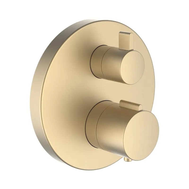 Rechtstreeks Van De Fabrikant Twinplus - sprchová podomítková termostatická baterie, zlatá matná (HF905474462000)