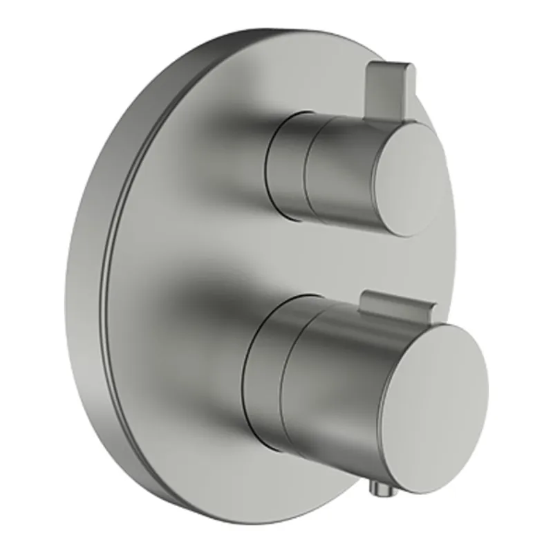 Twinplus - vanová podomítková termostatická baterie, inox kartáčovaná ocel (HF905475423000) Shop Nu
