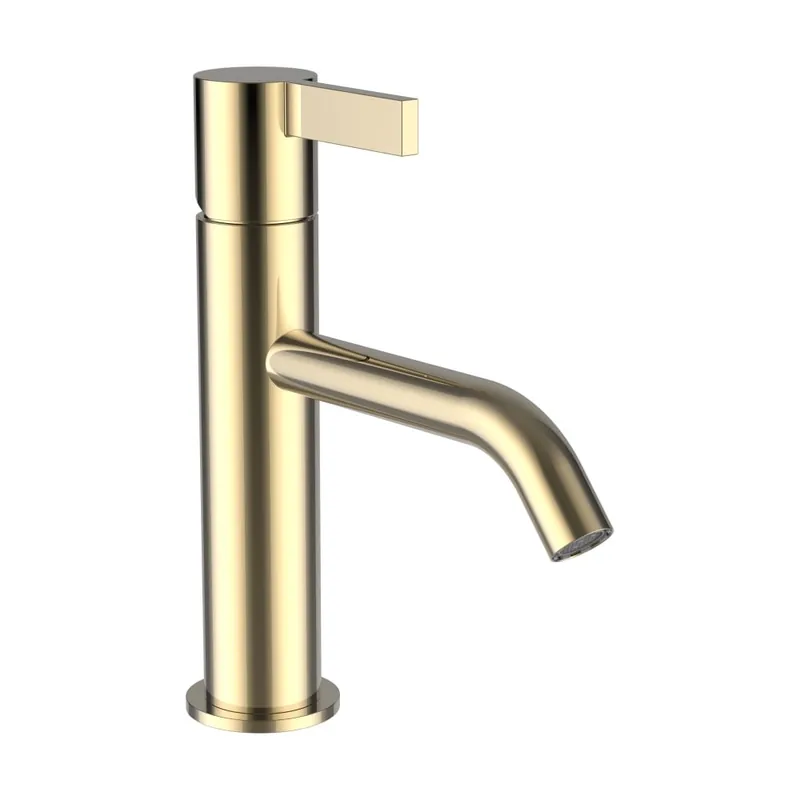 Kartell by Laufen - umyvadlová páková baterie, vyložení 135 mm, bez automatické výpusti, zlatá lesklá (H3113310011201) Express Levering