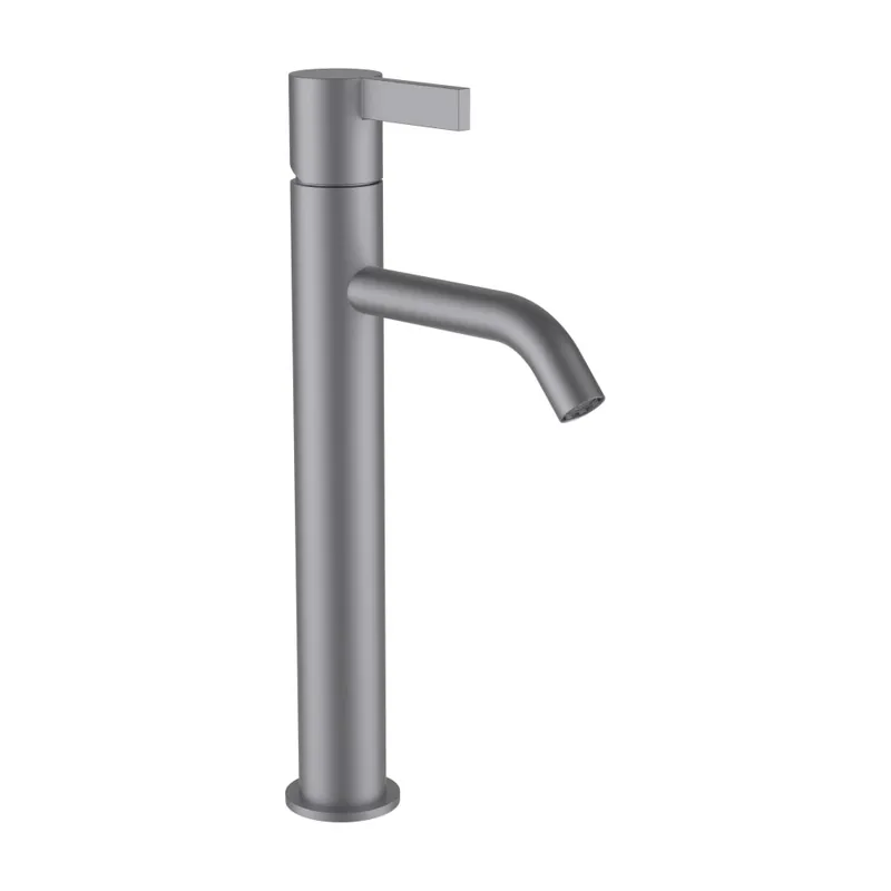Kartell by Laufen - umyvadlová páková baterie, vysoká, bez automatické výpusti, inox kartáčovaná ocel (H3113380901201) Alleen Vandaag