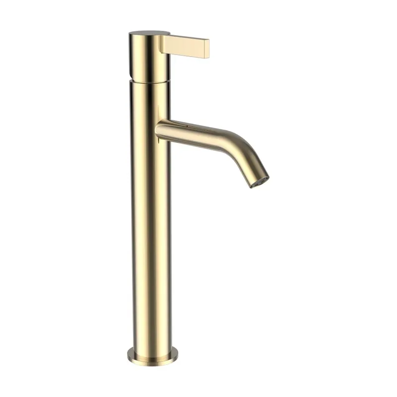 Superprijs Kartell by Laufen - umyvadlová páková baterie, vysoká, bez automatické výpusti, zlatá lesklá (H3113380011201)