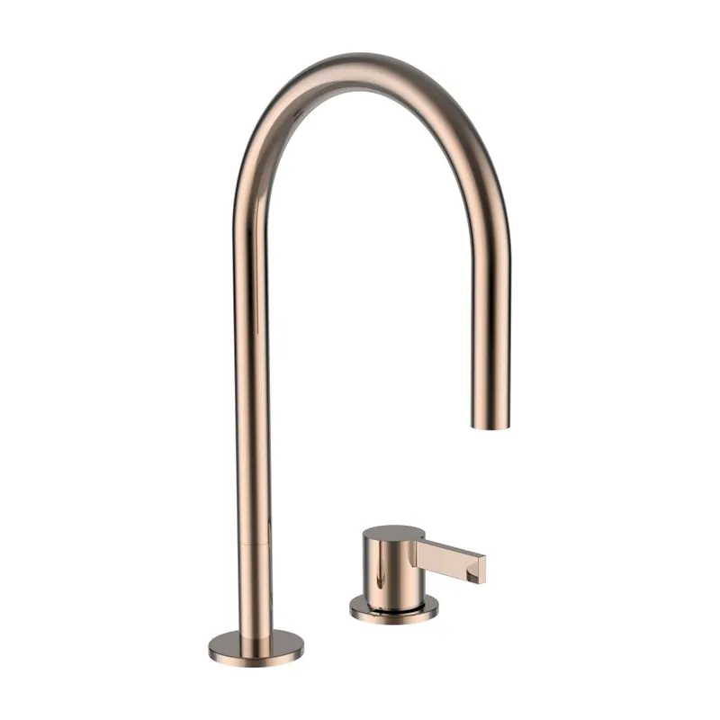 Voordeelprijs Kartell by Laufen - umyvadlová dvouotvorová páková baterie, bez automatické výpusti, zlatorůžová (H3113320822201)
