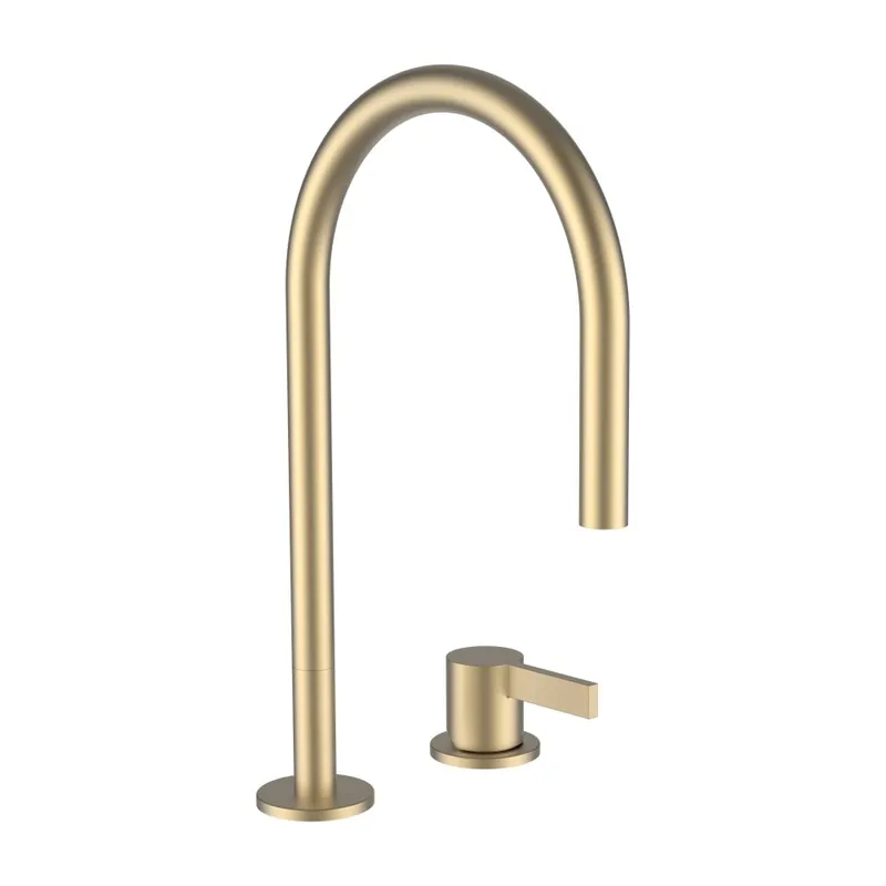 Fabrieksprijs Kartell by Laufen - umyvadlová dvouotvorová páková baterie, bez automatické výpusti, zlatá matná (H3113320832201)