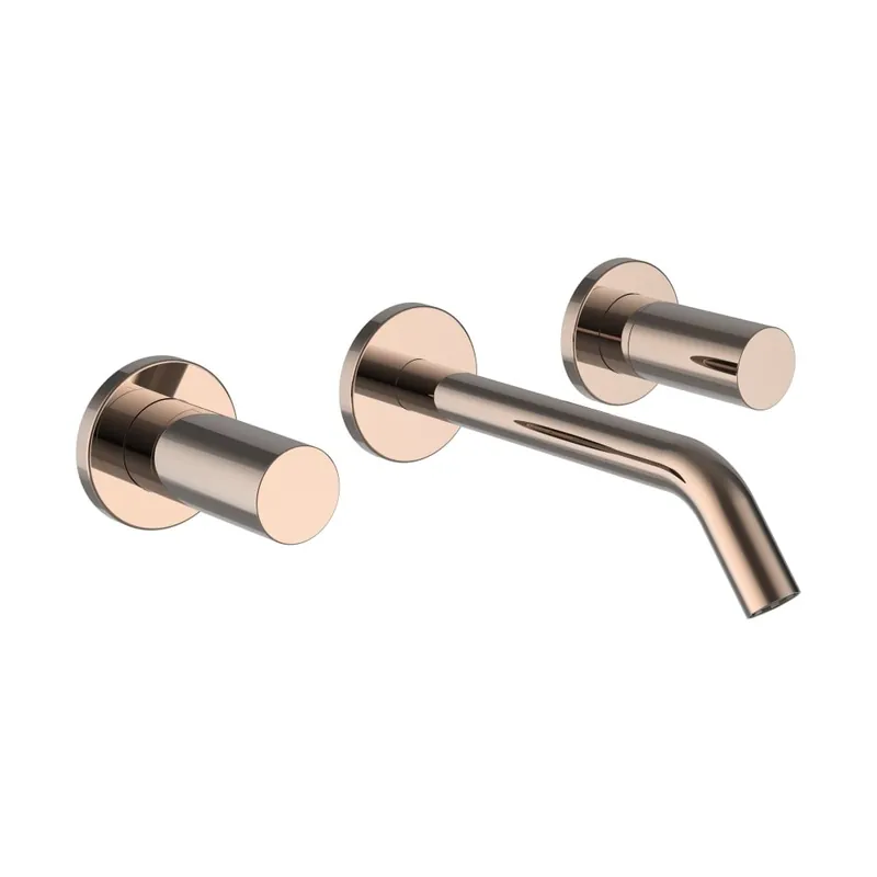 Kartell by Laufen - umyvadlová tříotvorová podomítková baterie, zlatorůžová (H3123360821201) Koopje