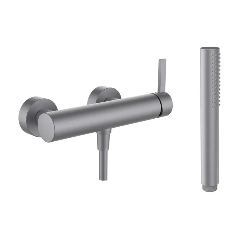 Kartell by Laufen - sprchová nástěnná baterie, včetně příslušenství, inox kartáčovaná ocel (H3313370901411) Veilige Betaling