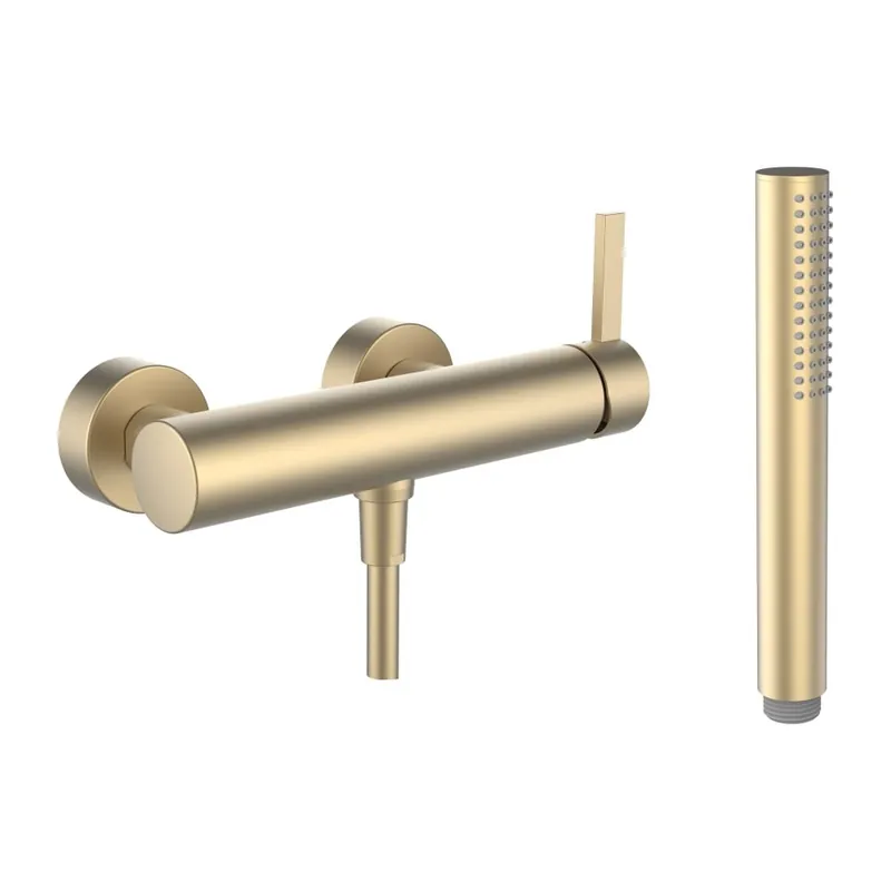 Kartell by Laufen - sprchová nástěnná baterie, včetně příslušenství, zlatá matná (H3313370831411) Betaalbaar