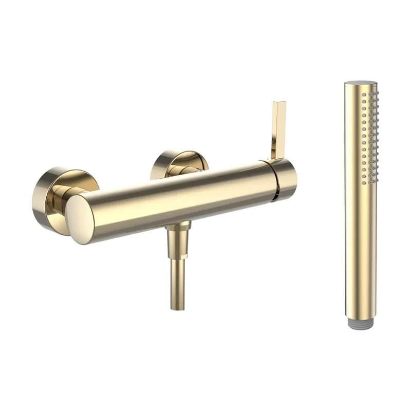 Kartell by Laufen - sprchová nástěnná baterie, včetně příslušenství, zlatá lesklá (H3313370011411) Koop Vandaag