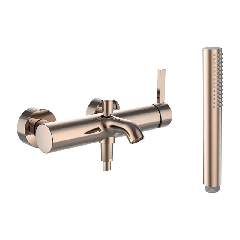 Kartell by Laufen - vanová nástěnná baterie, včetně příslušenství, zlatorůžová (H3213370821411) Voordeelprijs