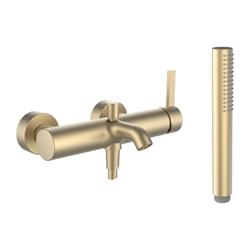 Kartell by Laufen - vanová nástěnná baterie, včetně příslušenství, zlatá matná (H3213370831411) Voordeelprijs