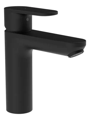 Zlevněný Laufen Pro X - umyvadlová stojánková páková baterie, pevný výtok 125 mm, kartuše Eco+, bez automatické výpusti, černá matná (HF506904198000)
