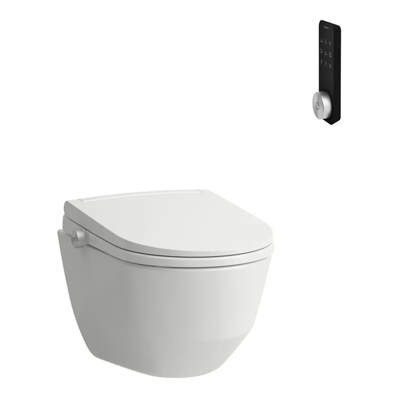 Tijdelijk Beschikbaar SET – sedátko CLEANET SIT a závěsný klozet LAUFEN PRO, rimless, dálkové ovládání (H600890000S002)