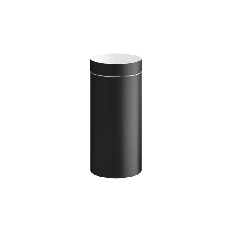 Exclusieve Aanbieding Unisono - stojící umyvadlo 40x44,2 bez otvoru pro baterii, bez přepadu, Vitreon Steel černá mat/bílá lesk (H511UO4B991121)