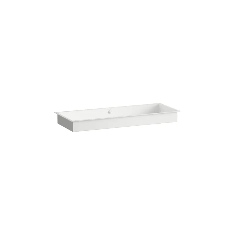 Superprijs Metaphor - vestavné umyvadlo 100,4x37,9 bez otvoru pro baterii, s přepadem, Vitreon Steel bílá (H513ME90001091)